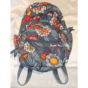 Vera Bradley Tropical Evening Essential Compact Backpack Floral MSRP $109 EUC